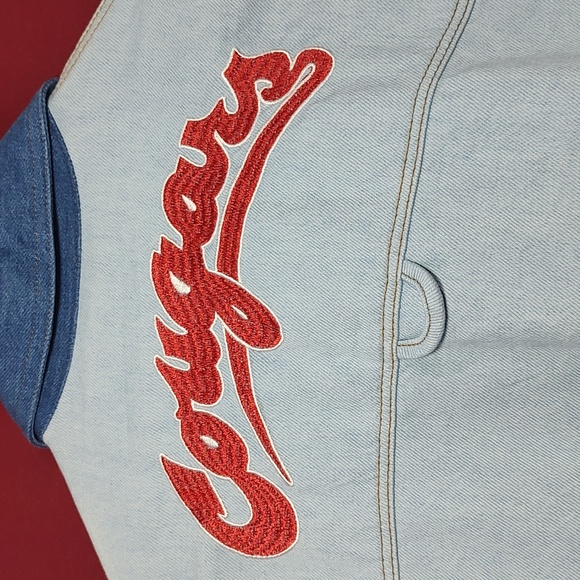 Hype And Vice Tops - Women's Hype and Vice Denim Washington State Cougar Multi-Hit Hometown Full-Snap